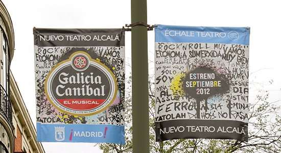 Banderolas de publicidad para farolas